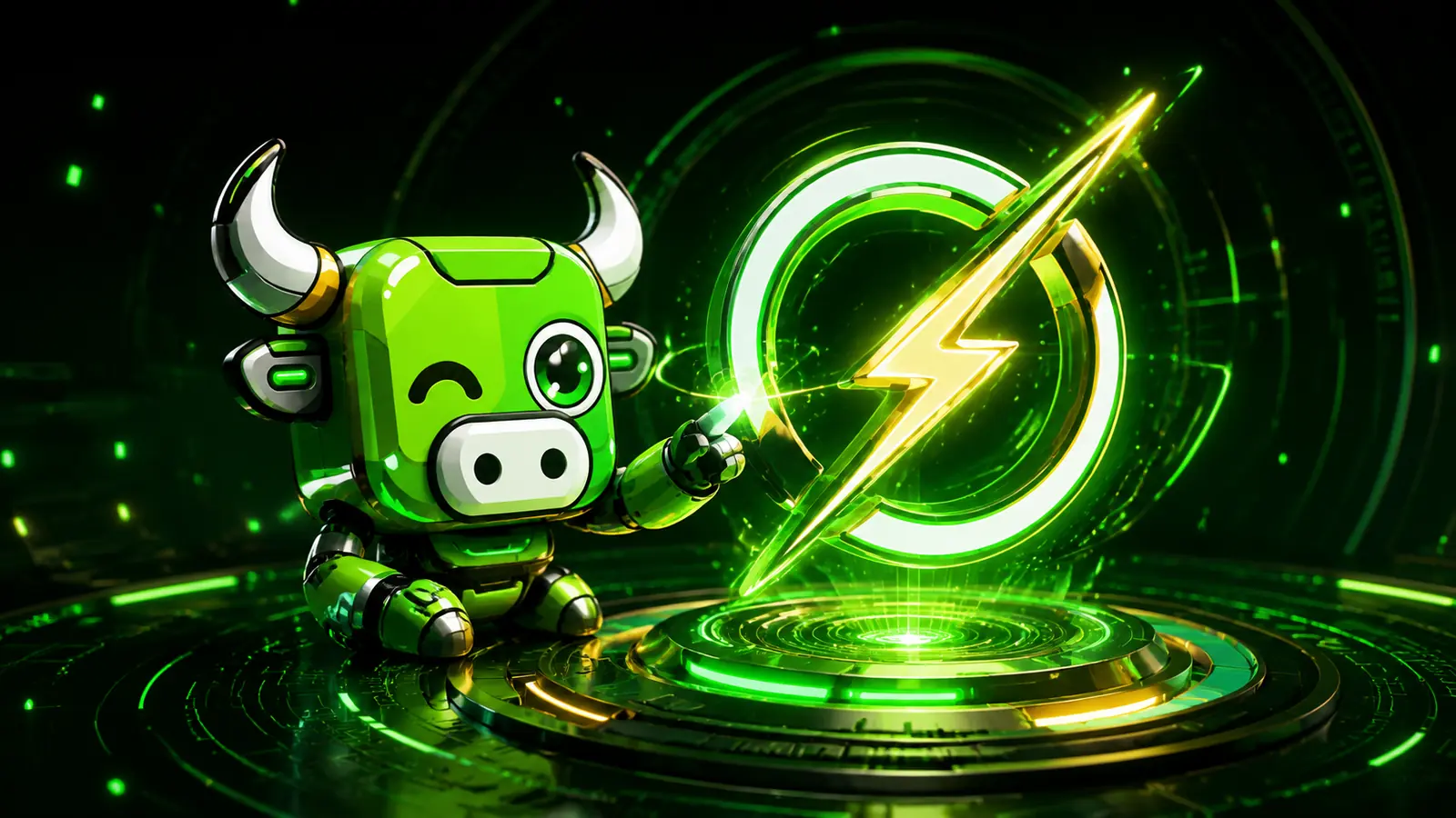 BULLBOT charging the AI core